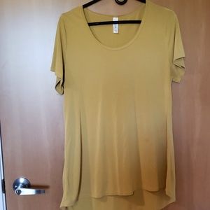Mustard Lularoe top